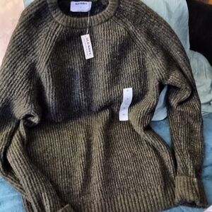 Old Navy Men's Dark Green Crewneck Sweater
